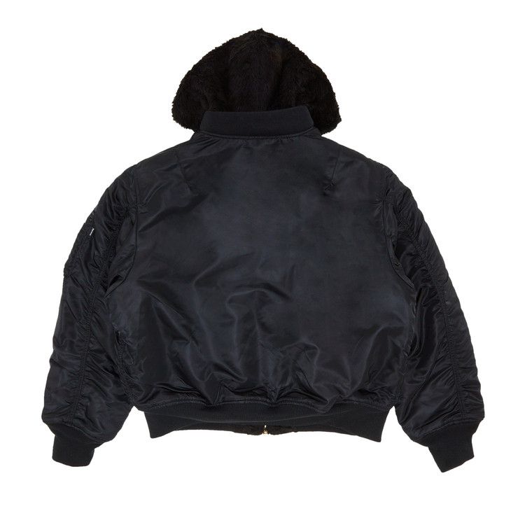 Buy Supreme Faux Fur Reversible MA-1 'Black' - FW22J80 BLACK