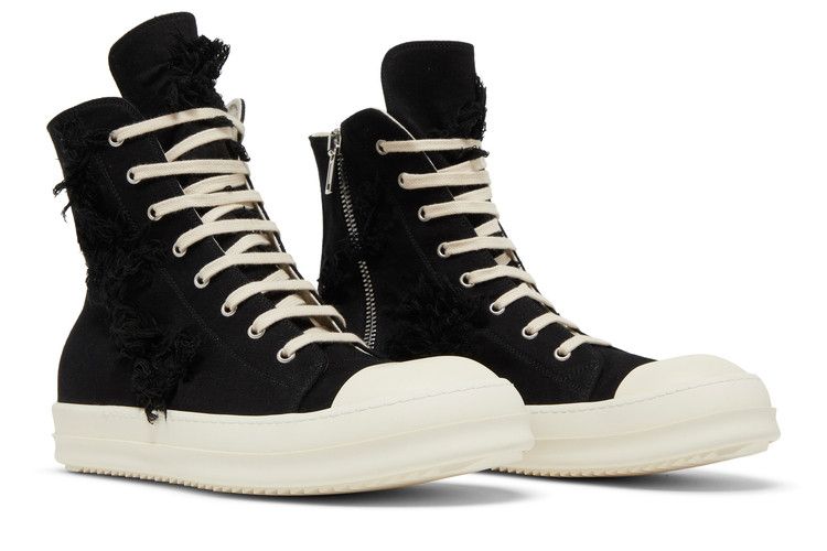 Buy Rick Owens DRKSHDW Strobe Cotton Denim Slashed High 'Black