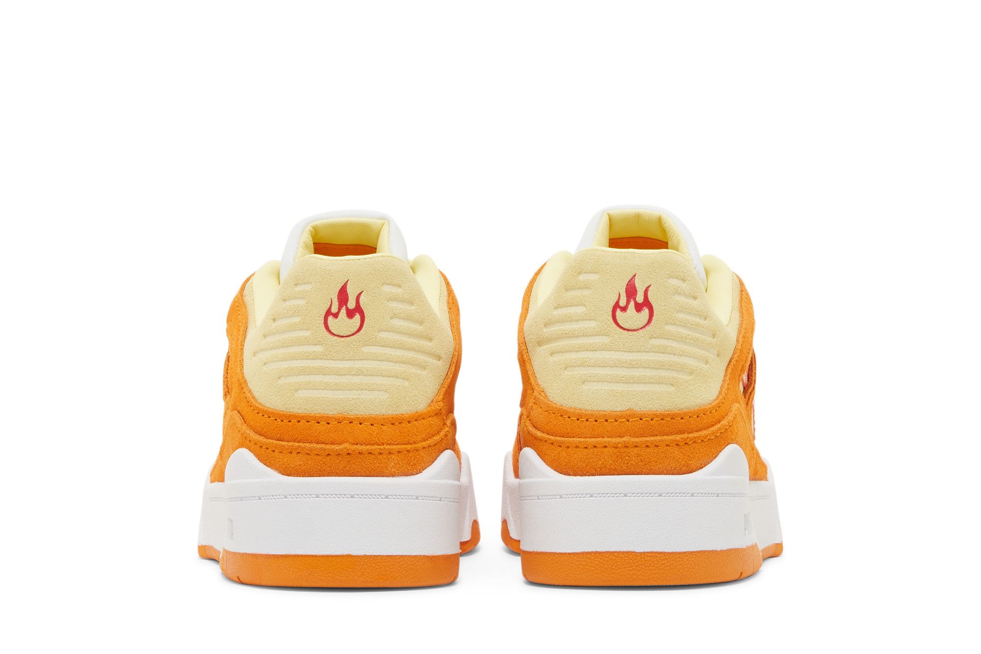 Pre-owned Puma Pokémon X Slipstream Lo Jr 'charmander' In Orange
