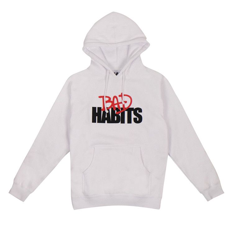 Buy Vlone x Nav Bad Habits Drip Pullover Sweatshirt 'White' - 1020