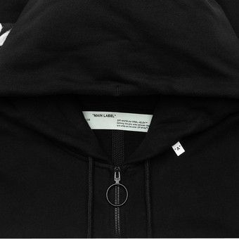 【Off White】CARAVAG PAINT SLIM ZIP HOODIE ★関税送料込み Buy Off-White Caravaggio Square Slim Zip Hoodie 'Black