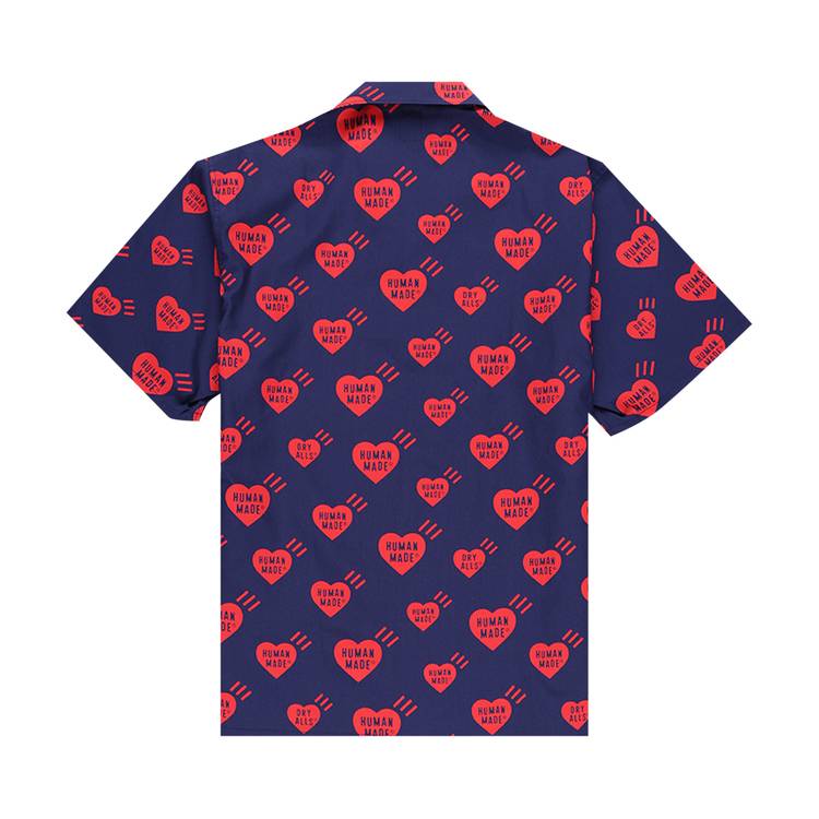 Buy Human Made Heart Aloha Shirt 'Navy' - HM19SH011