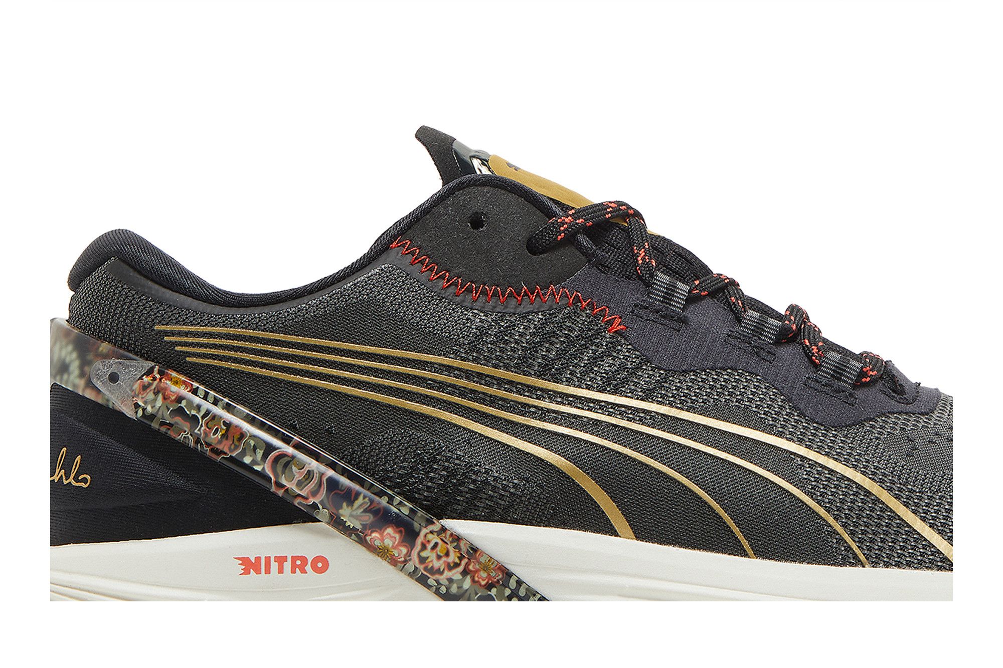 Pre-owned Puma Frida Kahlo X Wmns Run Xx Nitro 'floral - Black'