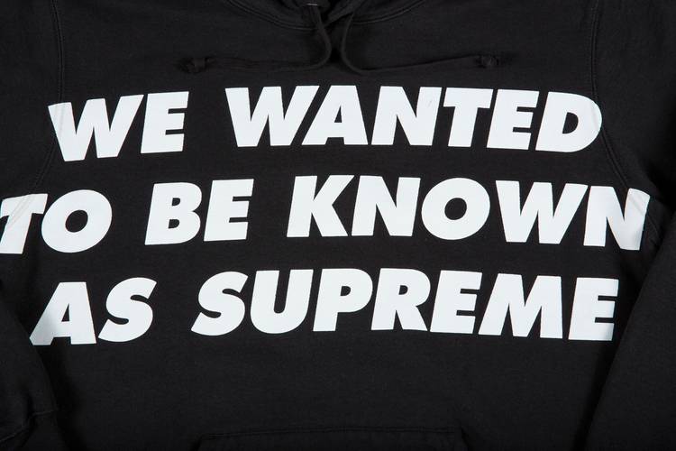 Supreme Known As Hooded Sweatshirt 'Black'