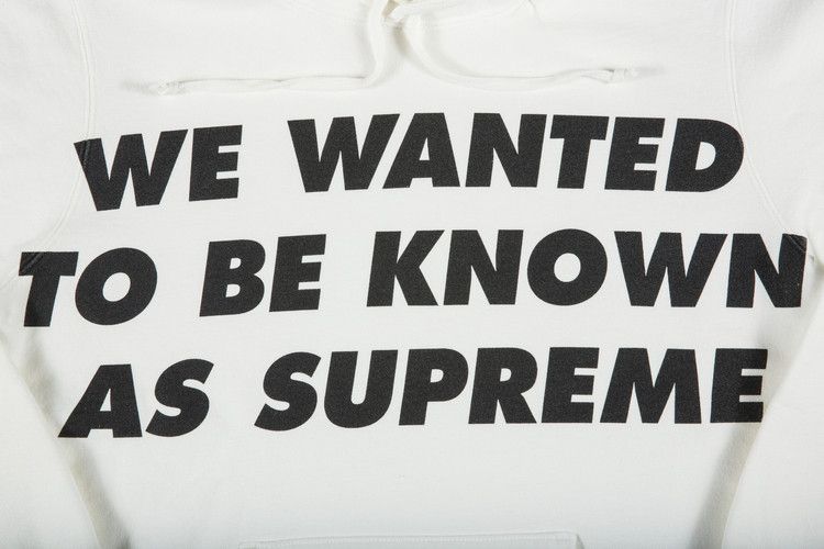 Supreme WE WANTED TO BE KNOWN AS パーカー Supreme - Known As Hooded Sweatshirt - UG.SHAFT