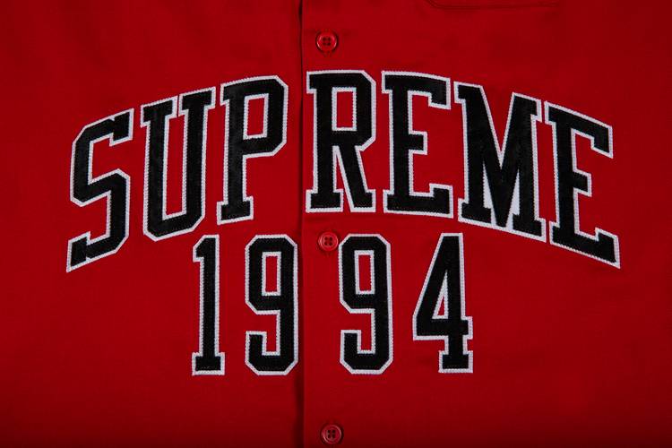 Buy Supreme Arc Logo Short-Sleeve Work Shirt 'Red' - SS20S14 RED