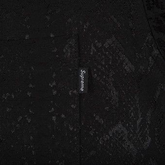 Buy Supreme Snakeskin Jacquard Shirt 'Black' - SS20S33 BLACK | GOAT