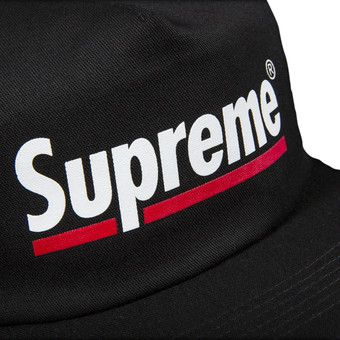 Buy Supreme Underline 5-Panel 'Black' - SS20H55 BLACK | GOAT