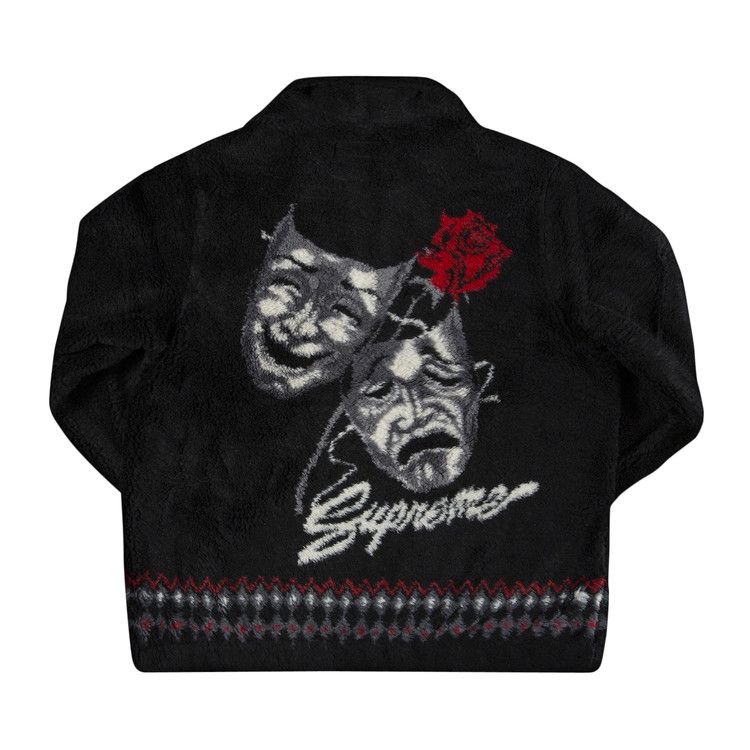 Supreme Drama Mask Fleece Jacket 'Black' | GOAT