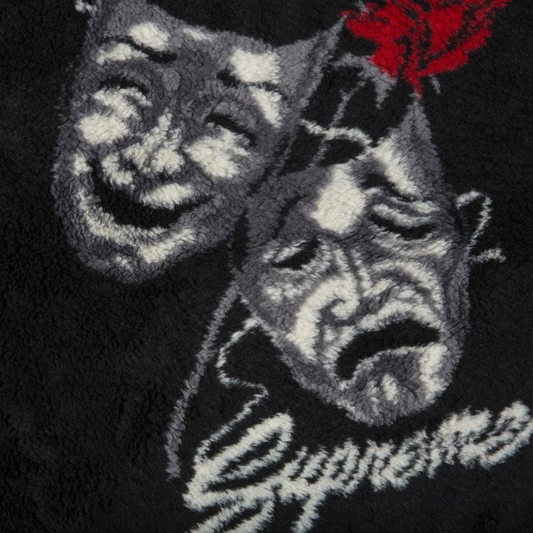 Supreme Drama Mask Fleece Jacket 'Black' | GOAT