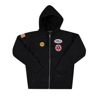 Buy Supreme Hysteric Glamour Patches Zip Up Sweatshirt 'Black