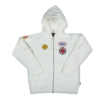 Buy Supreme Hysteric Glamour Patches Zip Up Sweatshirt 'White