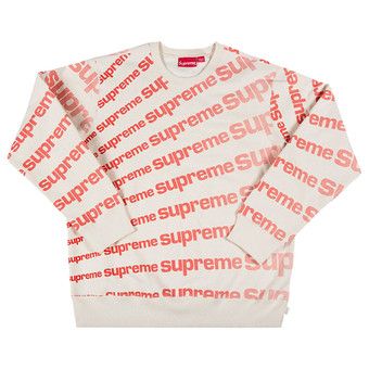 Buy Supreme Radial Crewneck 'Natural' - SS20SW65 NATURAL | GOAT
