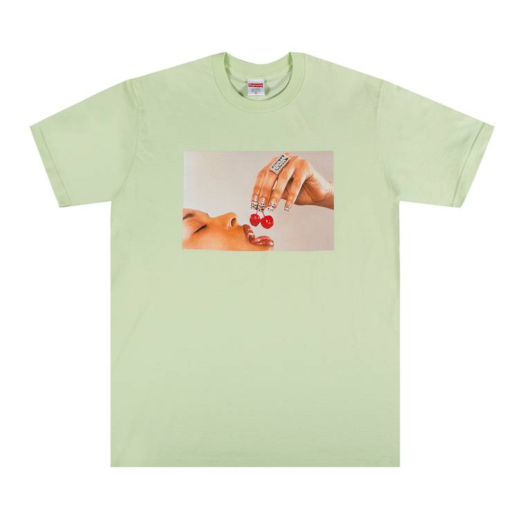 Buy Supreme Cherries Tee 'Pale Mint' - SS20T20 PALE MINT | GOAT