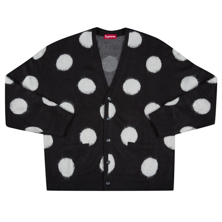 20-60代 人気ファッションブランド Buy Supreme Brushed Polka Dot Cardigan 'Black' - SS20SK6 トップス
