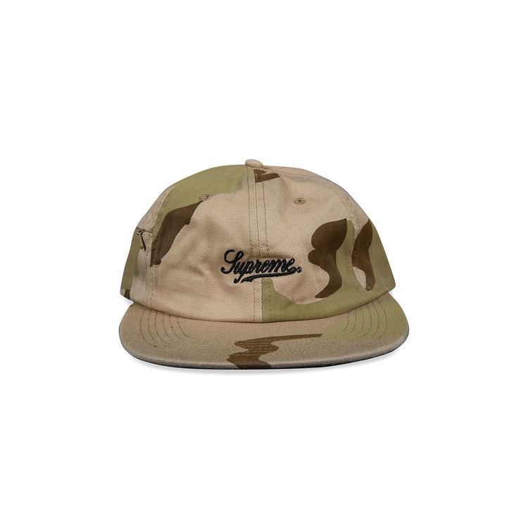 Buy Supreme Side Pocket Script Logo 6-Panel Cap 'Desert Camo
