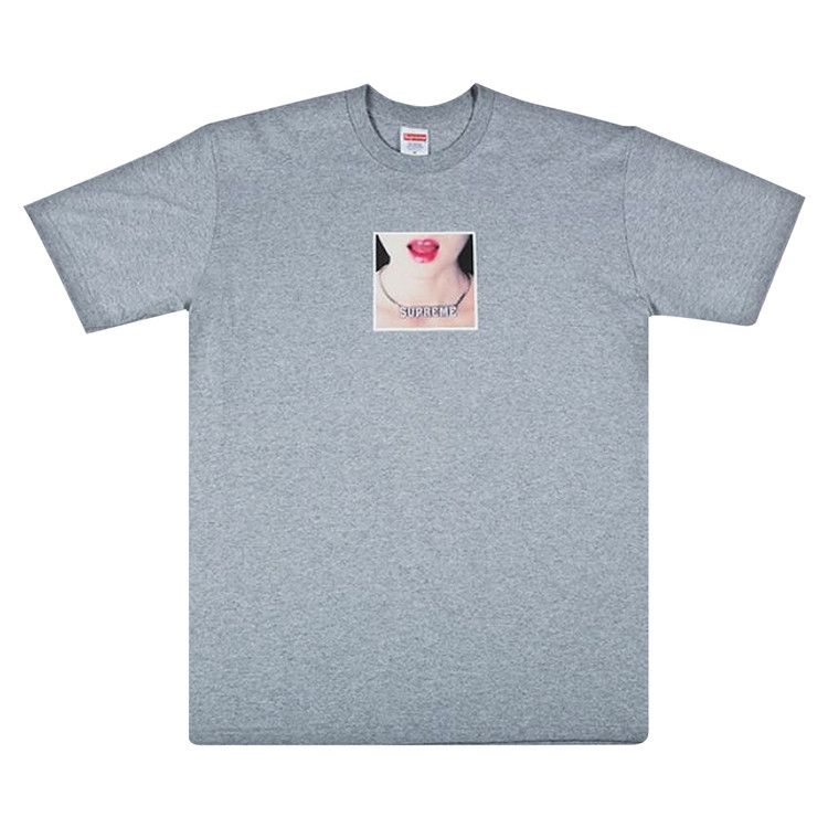 Buy Supreme Necklace Tee 'Heather Grey' - SS18T25 HEATHER