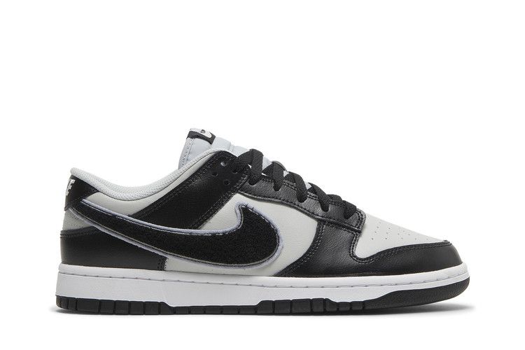 Nike Dunk Low Chenille Swoosh Black Grey — foto 2