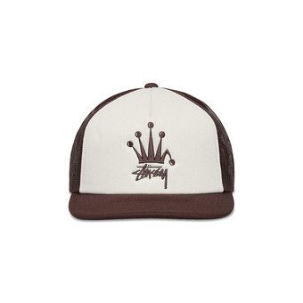 Buy Stussy Crown Stock Trucker Cap 'Brown' - 1311056 BROW | GOAT