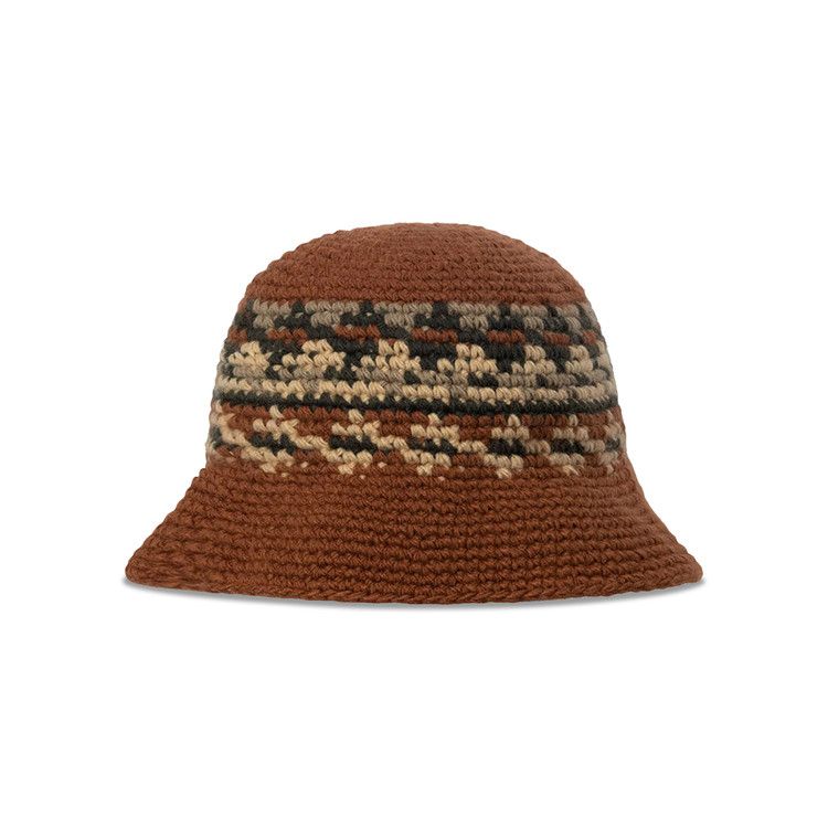 Buy Stussy Fairisle Bucket Hat 'Brown' - 1321140 BROW | GOAT