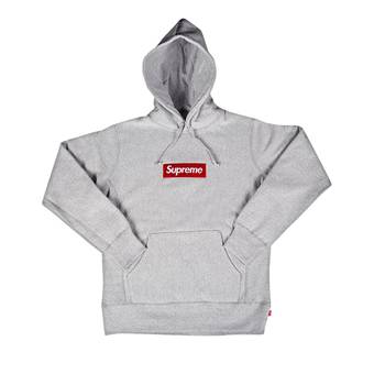 Buy Supreme Box Logo Hooded Sweatshirt 'Heather Grey 