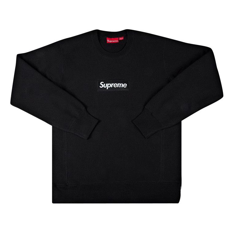 Buy Supreme Box Logo Crewneck 'Black' - FW15SW6 BLACK | GOAT