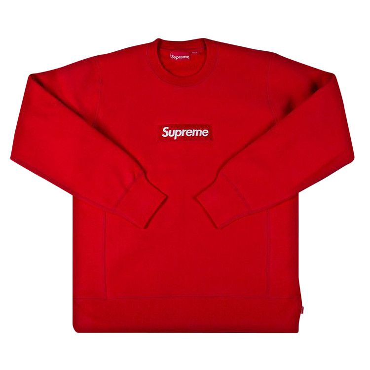 Buy Supreme Box Logo Crewneck 'Red' - FW15SW6 RED | GOAT