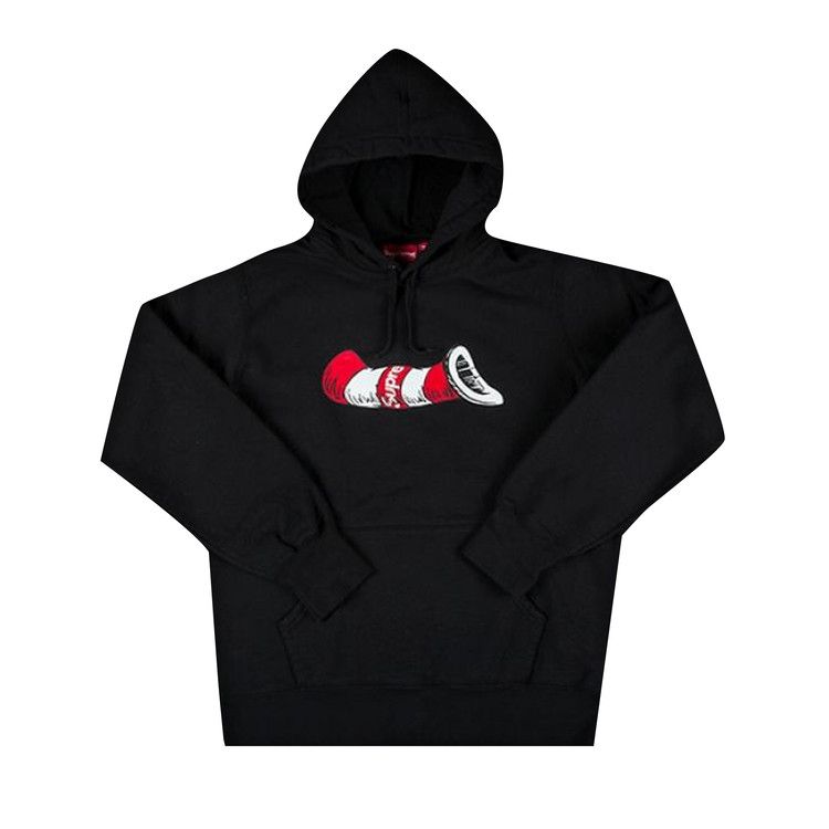 Supreme Cat In The Hat Hooded Sweatshirt Black Culture Circle