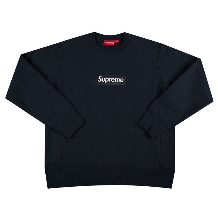 トップス Supreme Washed Box Logo Crewneck Navy XL Buy Supreme Washed Box Logo Crewneck 'Navy' - SS25SW2 NAVY
