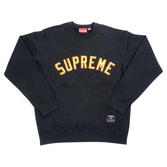 Buy Supreme Kanji Logo Crewneck 'Black' - SS20SW64 BLACK 