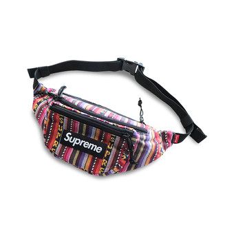 Supreme20SS/Woven Stripe ウエストバッグ/マルチカラー 637147_01.jpg.jpeg