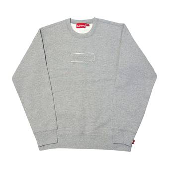 Buy Supreme Cutout Logo Crewneck 'Heather Grey' - SS20SW70