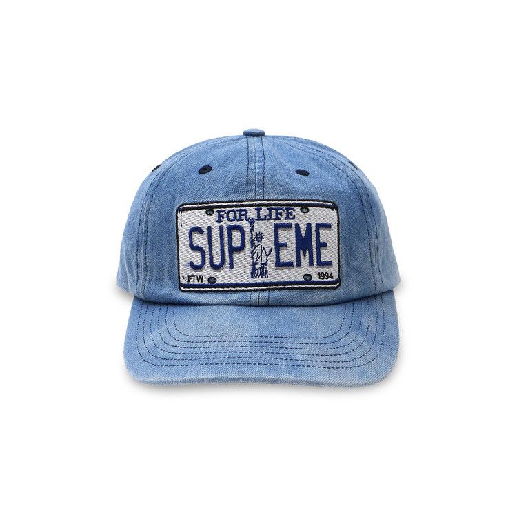 Buy Supreme License Plate 6-Panel 'Denim' - SS20H106 DENIM | GOAT