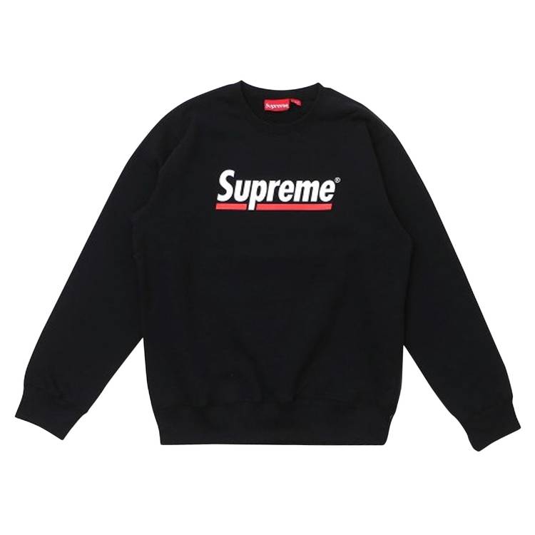 Buy Supreme Underline Crewneck 'Black' - SS20SW33 BLACK