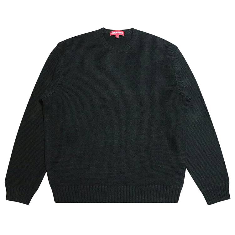 Buy Supreme Back Logo Sweater 'Black' - SS20SK4 BLACK | GOAT