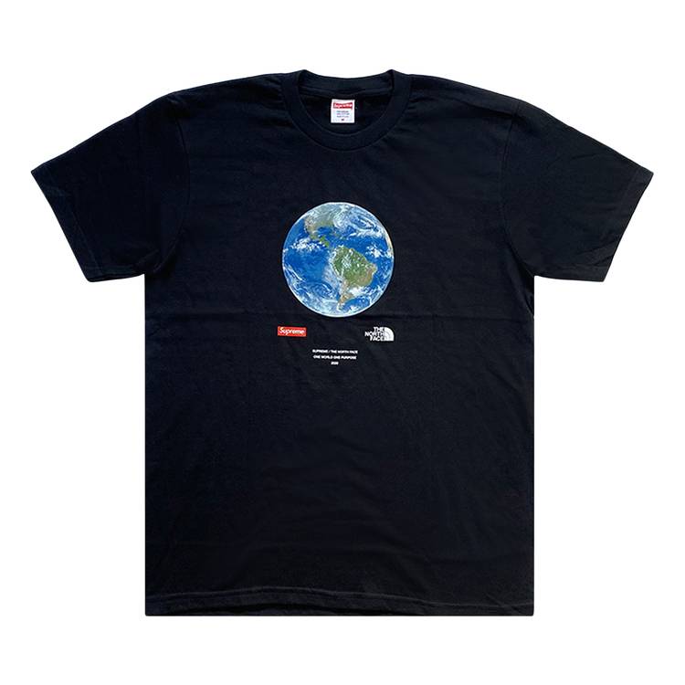 Buy Supreme x The North Face One World Tee 'Black' - SS20T73 BLACK | GOAT