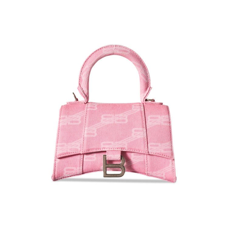 Balenciaga Hourglass XS Top Handle Bag Sweet Pink