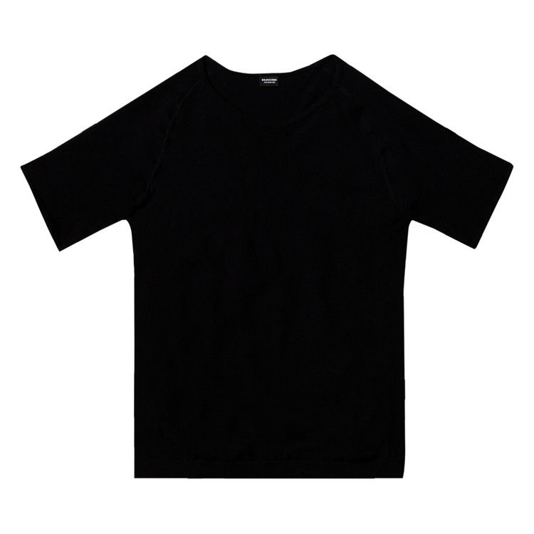 Balenciaga Sporty B Crewneck Athletic Top Black