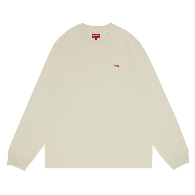 Supreme Small Box Long-Sleeve Tee 'Natural' | GOAT