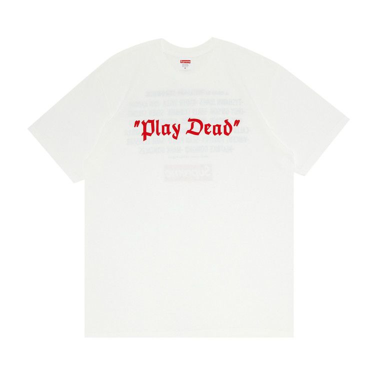 Supreme Play Dead Tee 'White'