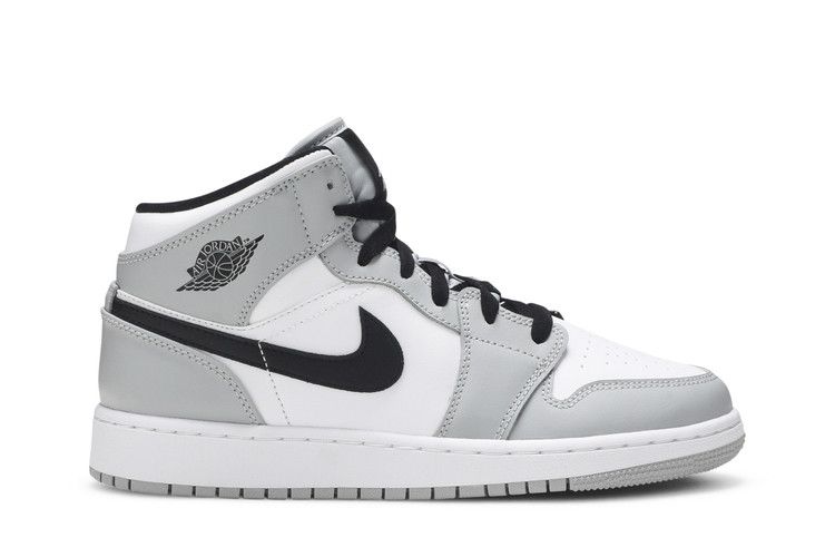 Buy Air Jordan 1 Mid GS 'Light Smoke Grey' - 554725 092 | GOAT