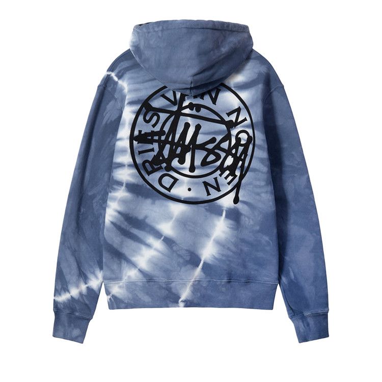 Buy Stussy x Dries Van Noten Tie Dye Hoodie 'Blue' - 318046
