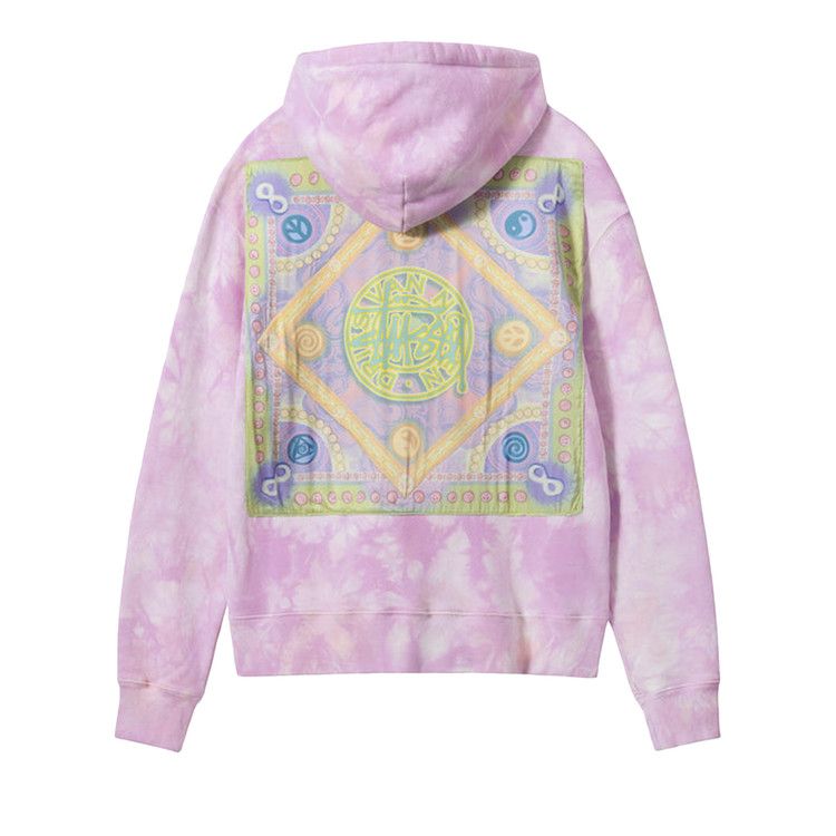 Stussy X Dries Van Noten Bandana Hoodie 'lilac'