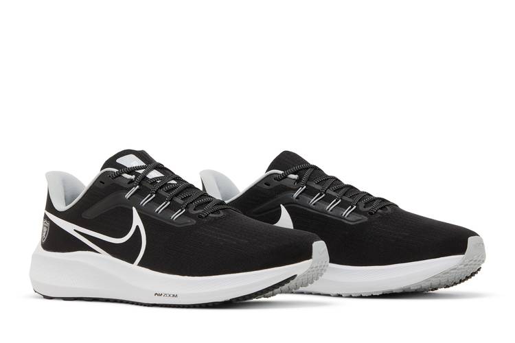 Las Vegas Raiders Nike Unisex Zoom Pegasus 39 Running Shoe - Black