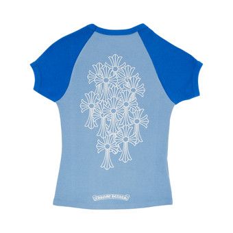 CHROME HEARTS Blue Cross Tee 正規品 Chrome Hearts Cemetery Cross T-Shirt – Justin Reed