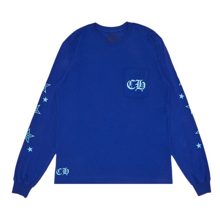 Chrome Hearts Star Long-Sleeve Shirt Blue