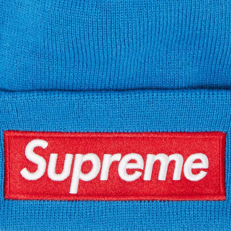 Supreme x New Era Box Logo Beanie 'Blue'
