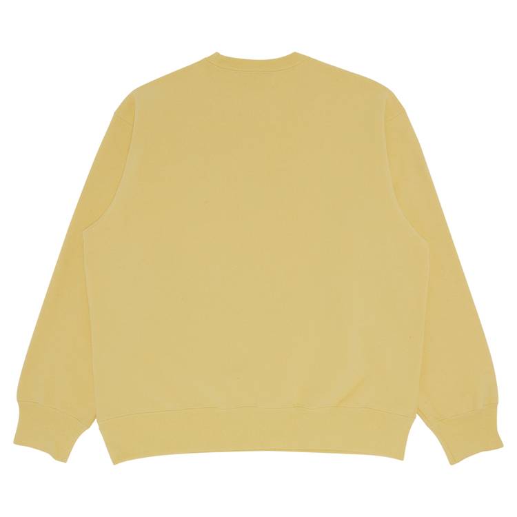 Buy Supreme Box Logo Crewneck 'Pale Yellow' - FW22SW65 PALE