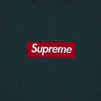 Supreme box hotsell logo crewneck green