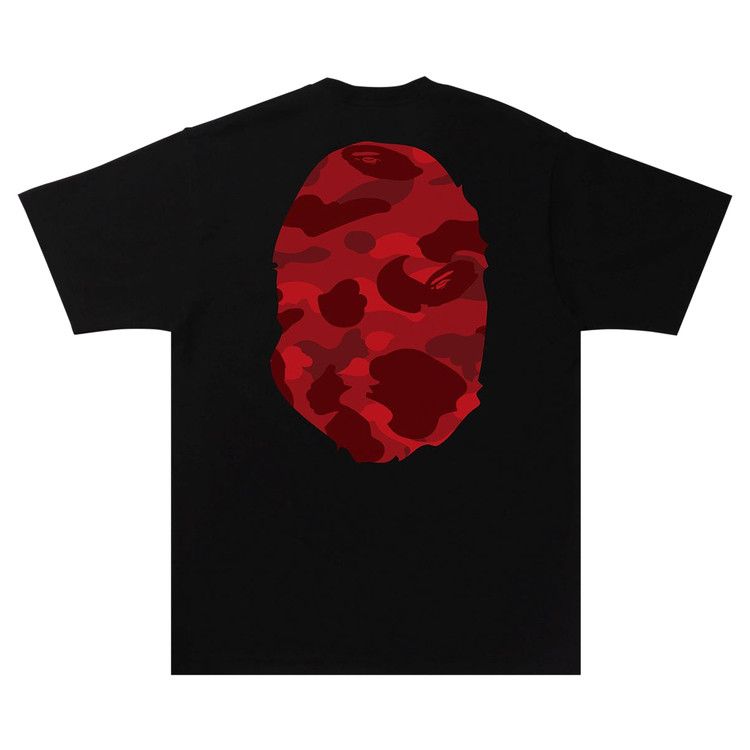 Bape Color Camo B Big Ape Head Tee 'black/Red'